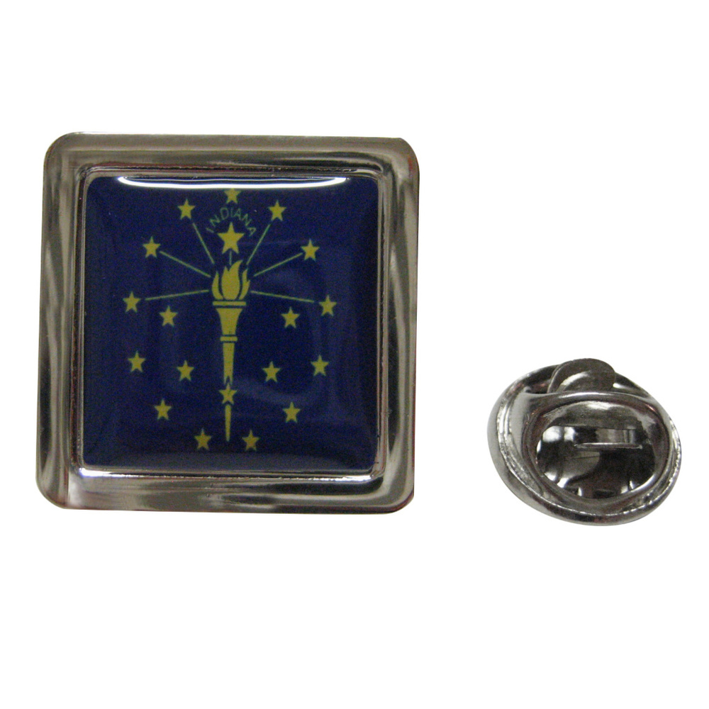 Indiana Flag Design Lapel Pin